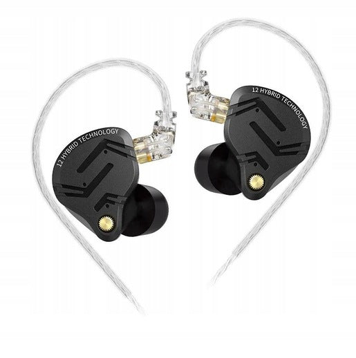 In-ear headphones metal monitors KZ ZS12 Pro X with microphone