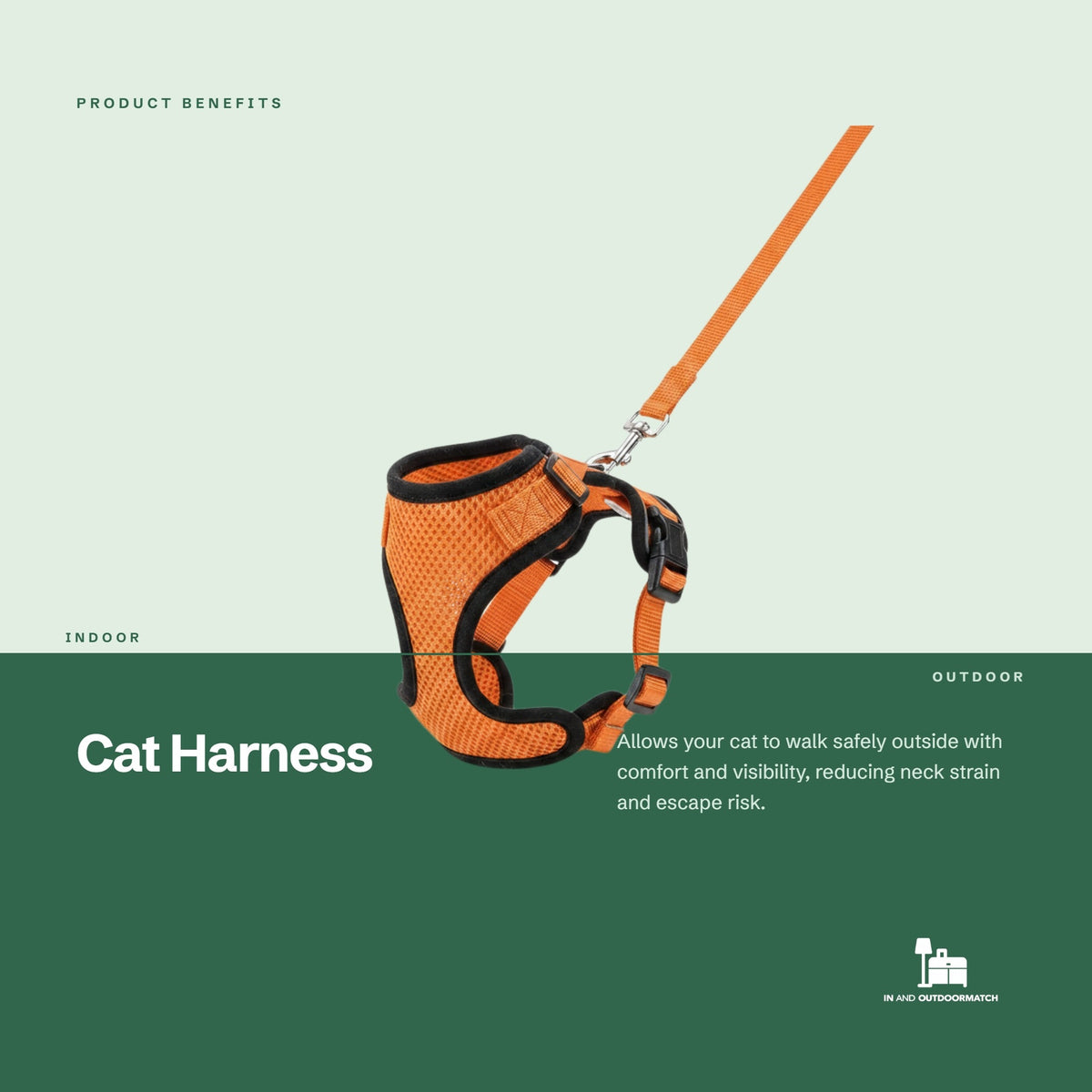 InAndOutdoorMatch - Cat Vest - Adjustable - Reflective - Marauder Manufacturer code 8721085384046