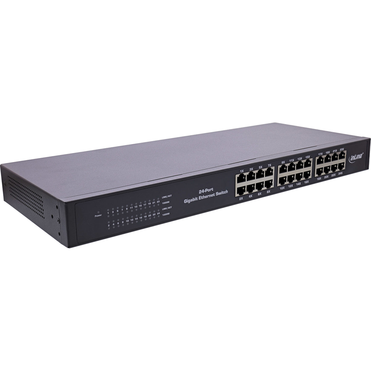 InLine Gigabit Network Switch 24-Port, 1Gb/s, 19" Packaging status original