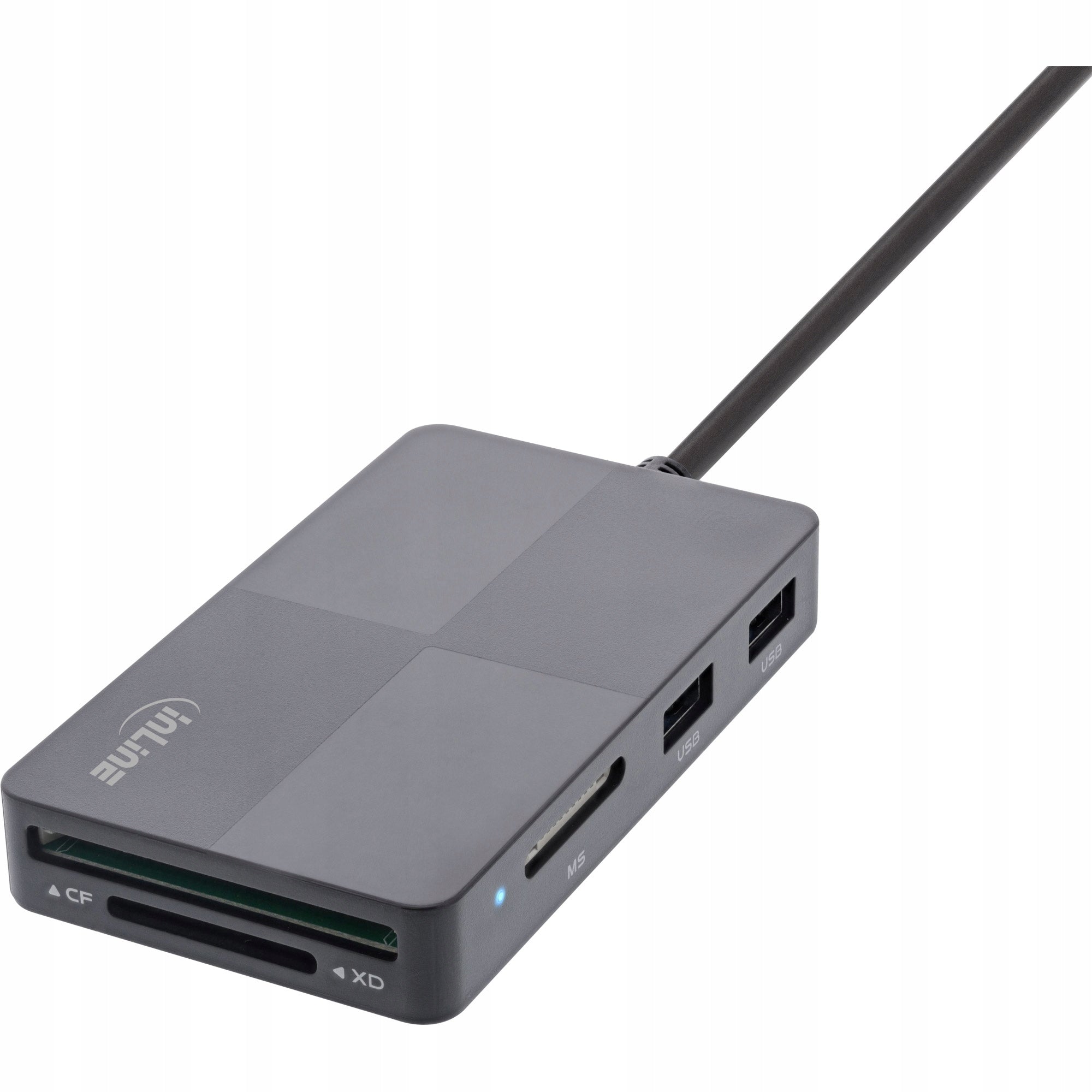 InLine USB 3.2 Multi Cardreader Hub - 3-Port USB-A Manufacturer InLine
