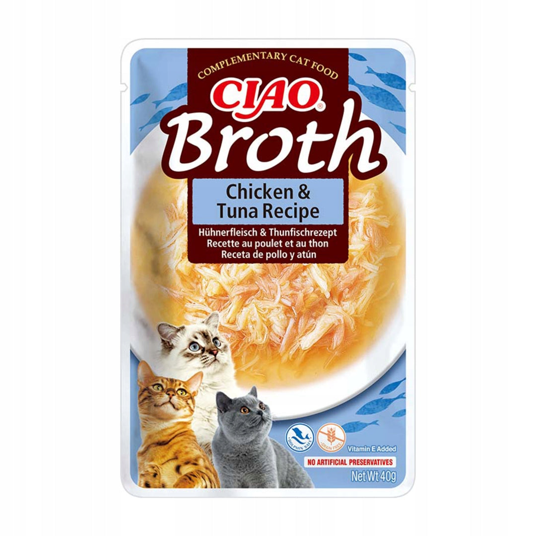 Inaba Cat Ciao Broth 24x40g Supplementary Cat Food Broth Mix Flavors Brand INABA