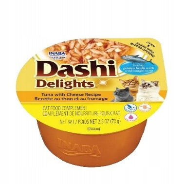 Inaba Cat Dashi Delights 70g Supplementary Cat Food Tuna with Cheese