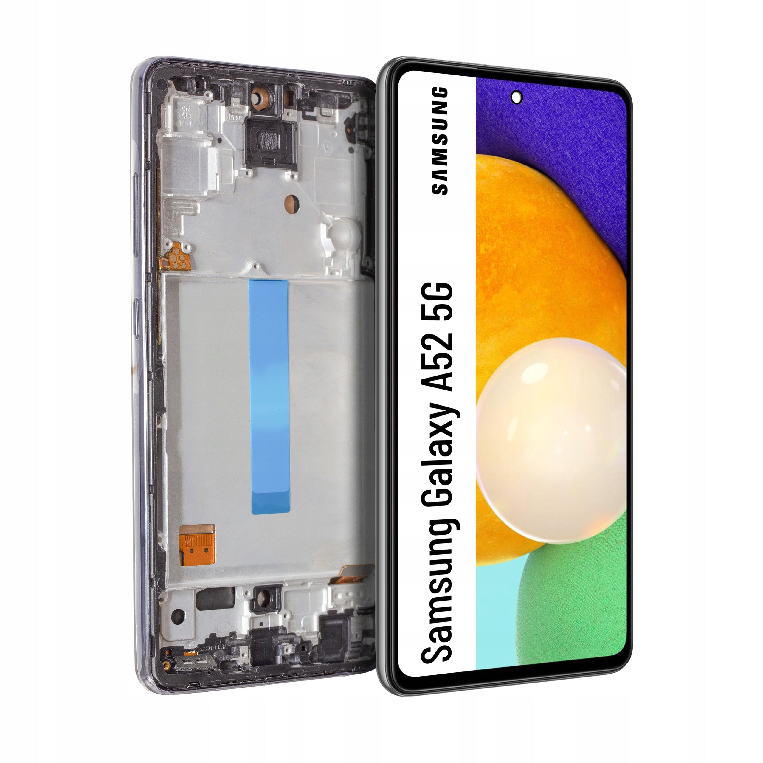 Incell Display with Frame for Samsung Galaxy A52 5G Display Screen Black