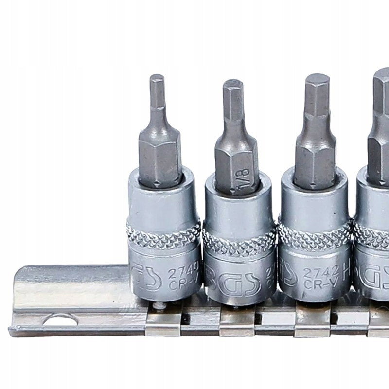 Inch Allen Wrenches 3/32'-3/8' Shank Wrenches Set of 9 1/4' Brand BGS Technic