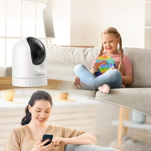 Indoor Camera Wifi 2k Home Monitoring Rotating Night Mode and Sound Packaging status original