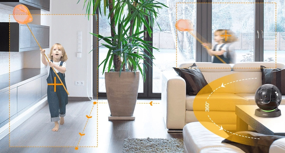 Indoor IP Camera Imou REX IPC-A46LP-D Wi-Fi with Rotation Function Black Packaging status original