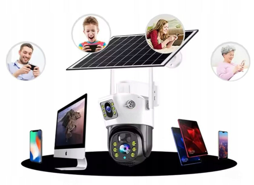 Indoor IP Camera, Outdoor DUO IP WiFi 4K SOLAR Camera Model KAMERA DUO IP WiFi 4K SOLAR