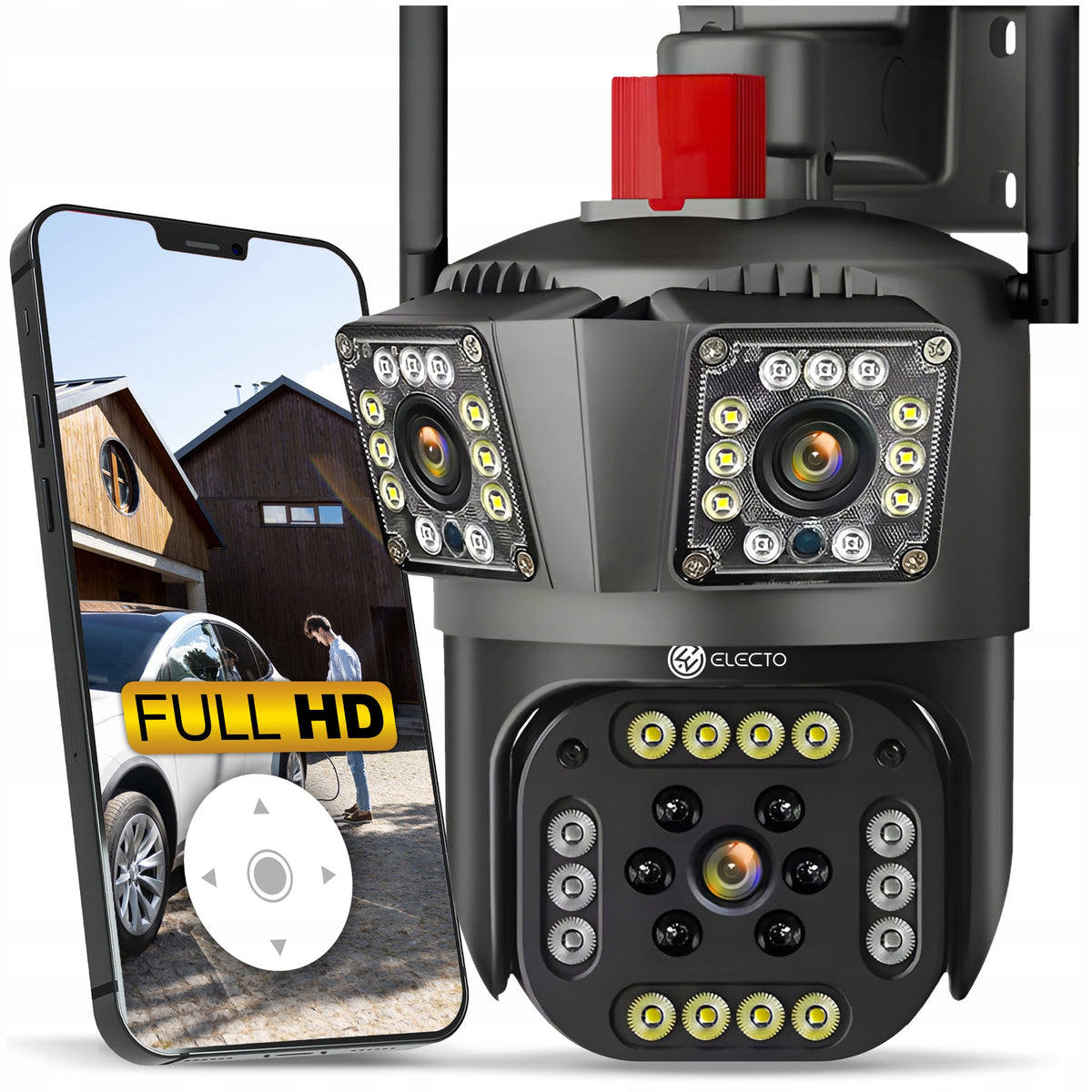 Indoor outdoor IP camera Electo KAMERA WIFI IP SMART POTRÓJNA ZEWNĘTRZNA Brand Electo