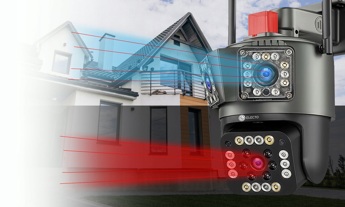 Indoor outdoor IP camera Electo KAMERA WIFI IP SMART POTRÓJNA ZEWNĘTRZNA