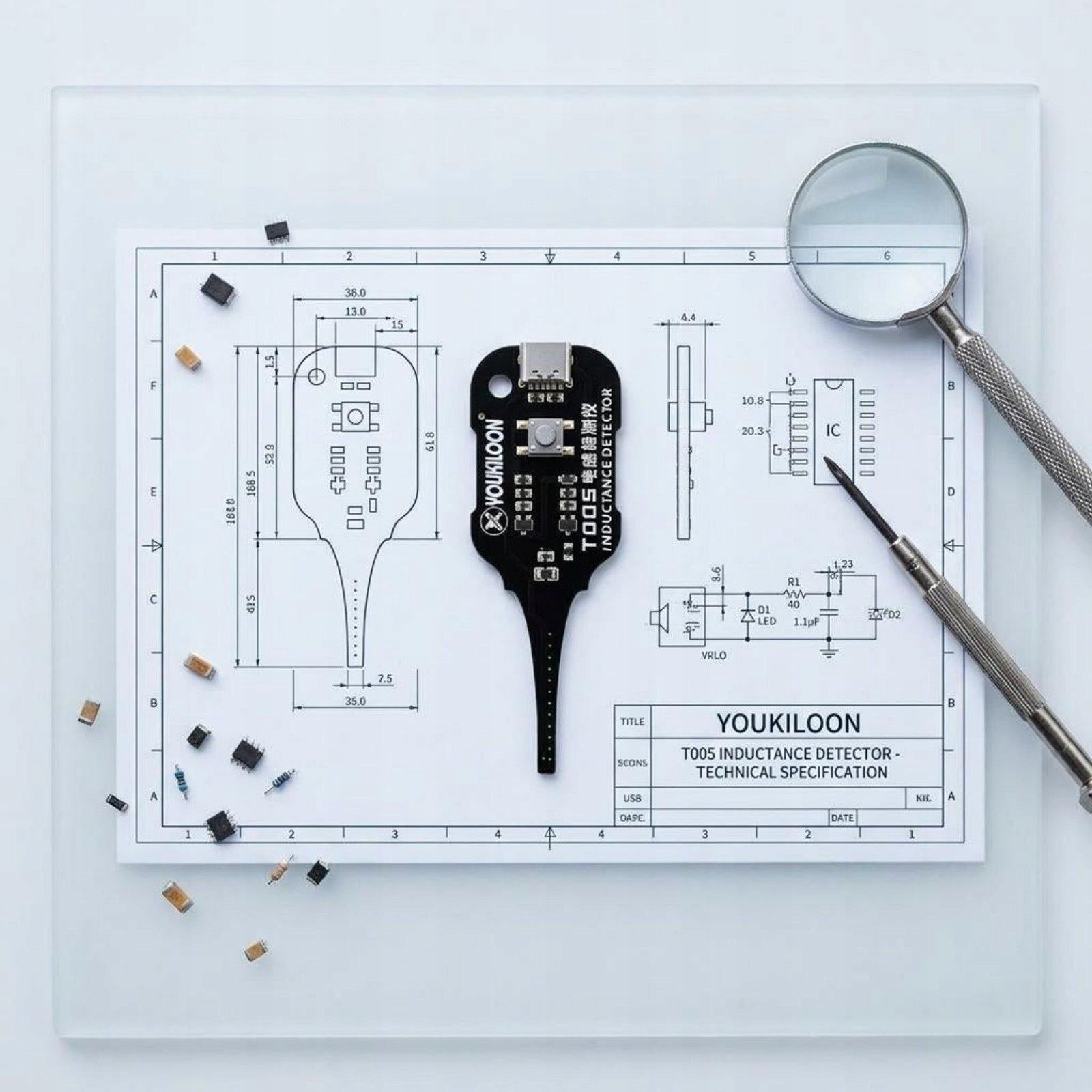 Inductance Tester with Stable Output Handheld Diagnostic Synonym Circuit Power supply mains