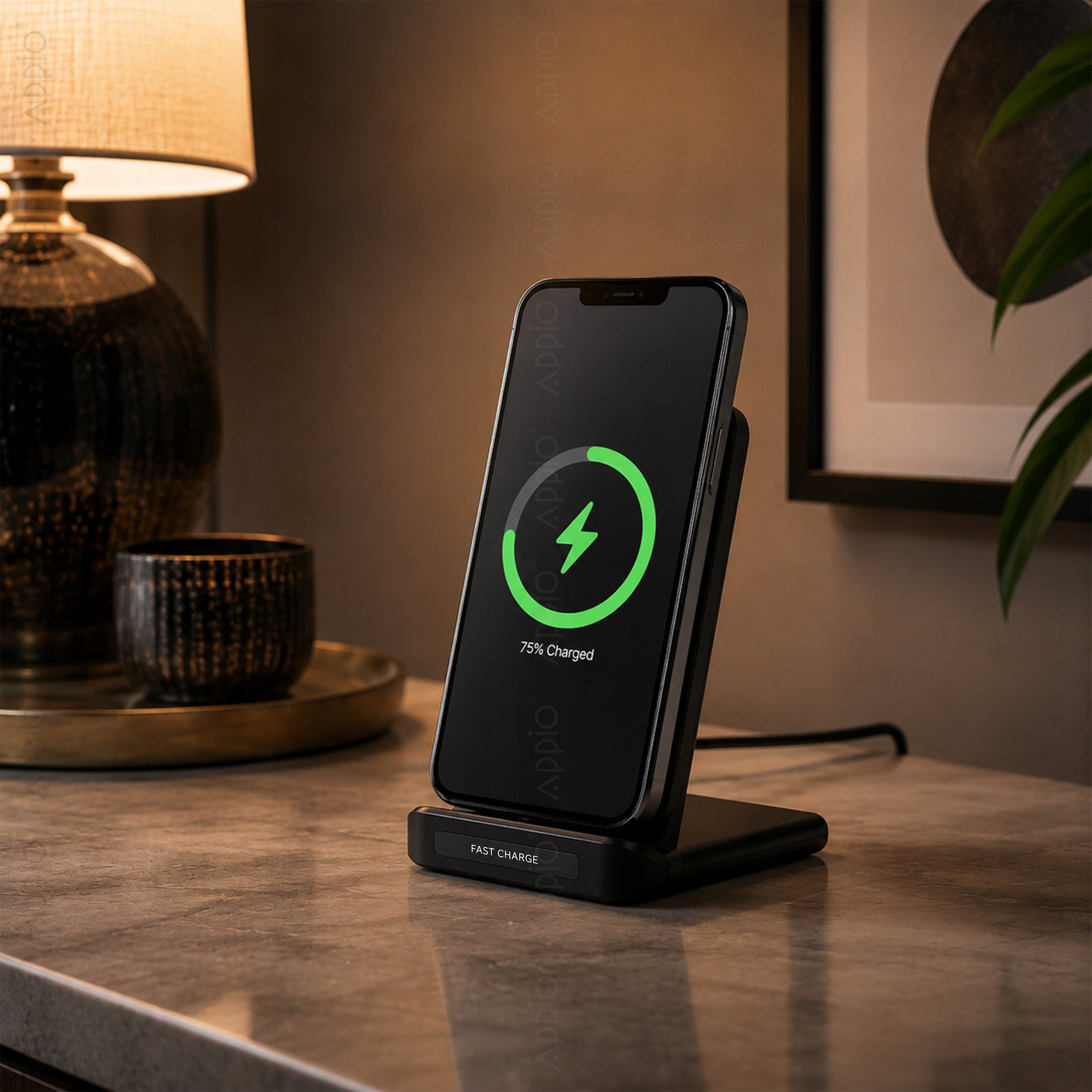Induction Charger Wireless Fast Charging Station 15W QC USB C Packaging status original