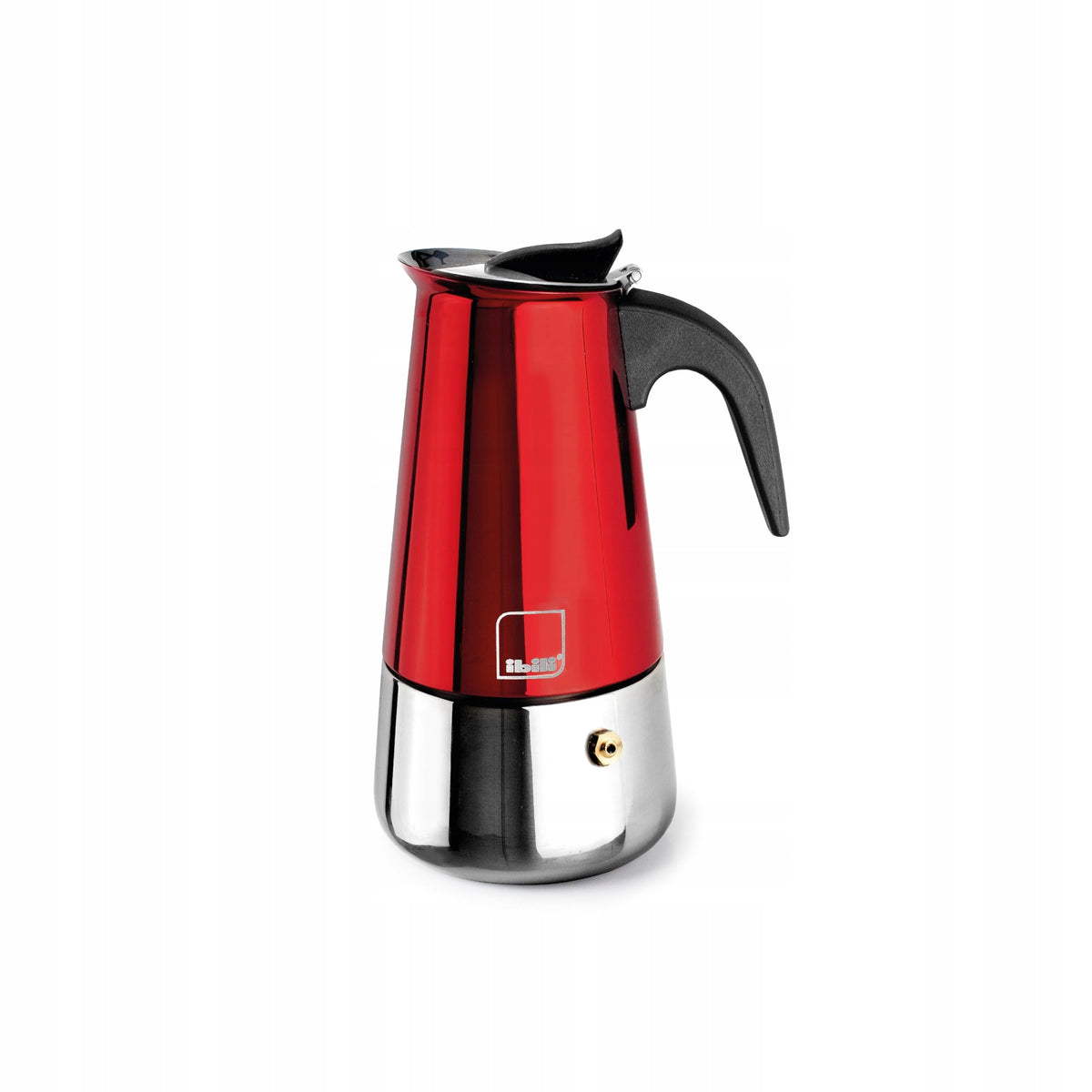 Induction Coffee Maker 10 Cups 460 Ml Red Moka
