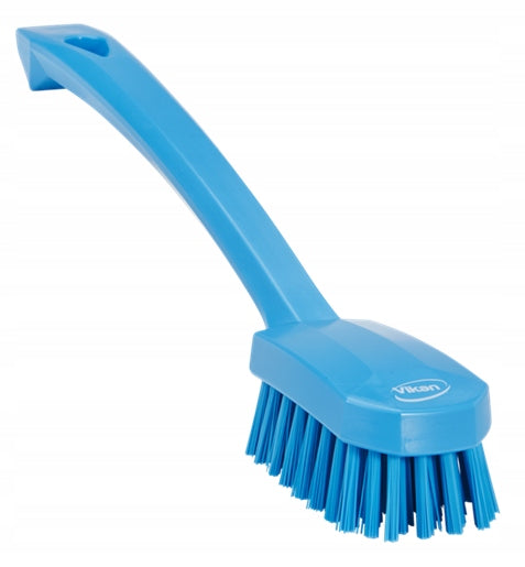 Industrial Cleaning Brush Medium Hard 26cm Vikan Blue Packaging status original
