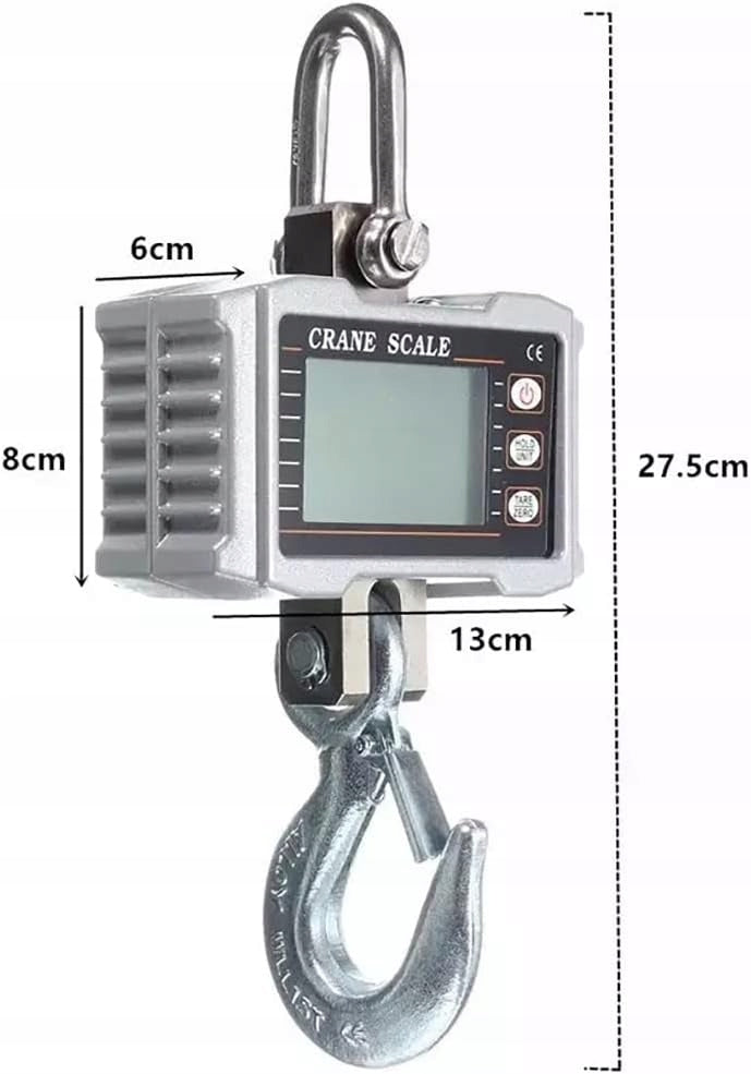 Industrial Crane Hook Scale 1000kg Digital Electronic Hanging Scale Packaging status original