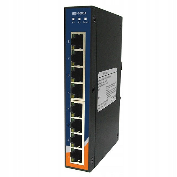 Industrial Switch 8x 10/100 RJ-45, unmanaged,
