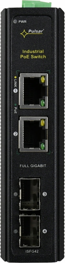 Industrial Switch Pulsar ISFG42 2x PoE 2x SFP Manufacturer code ISFG42