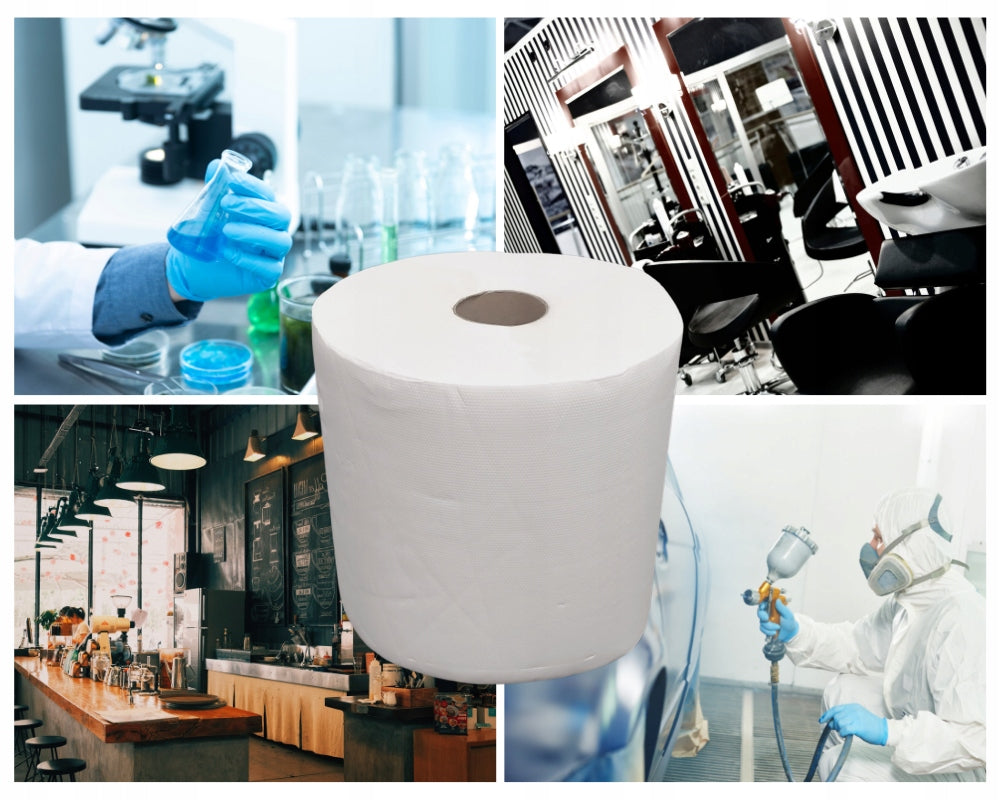 Industrial cleaner, paper towel 100% cellulose, white roll 250 m EAN (GTIN) 5905973107525