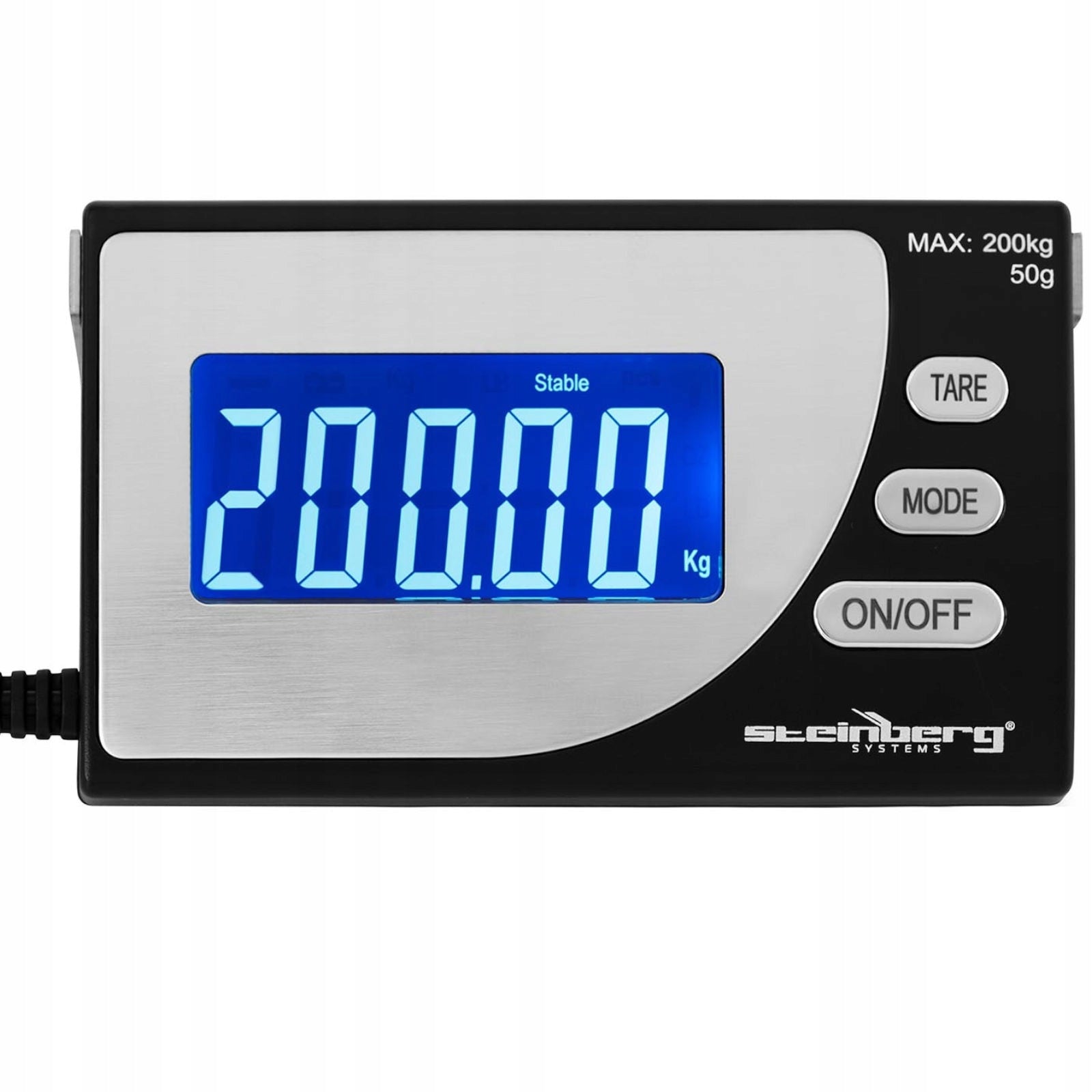 Industrial parcel scale SBS 200 kg/50 g lcd usb 300x300x35 mm Manufacturer code 4901738386854