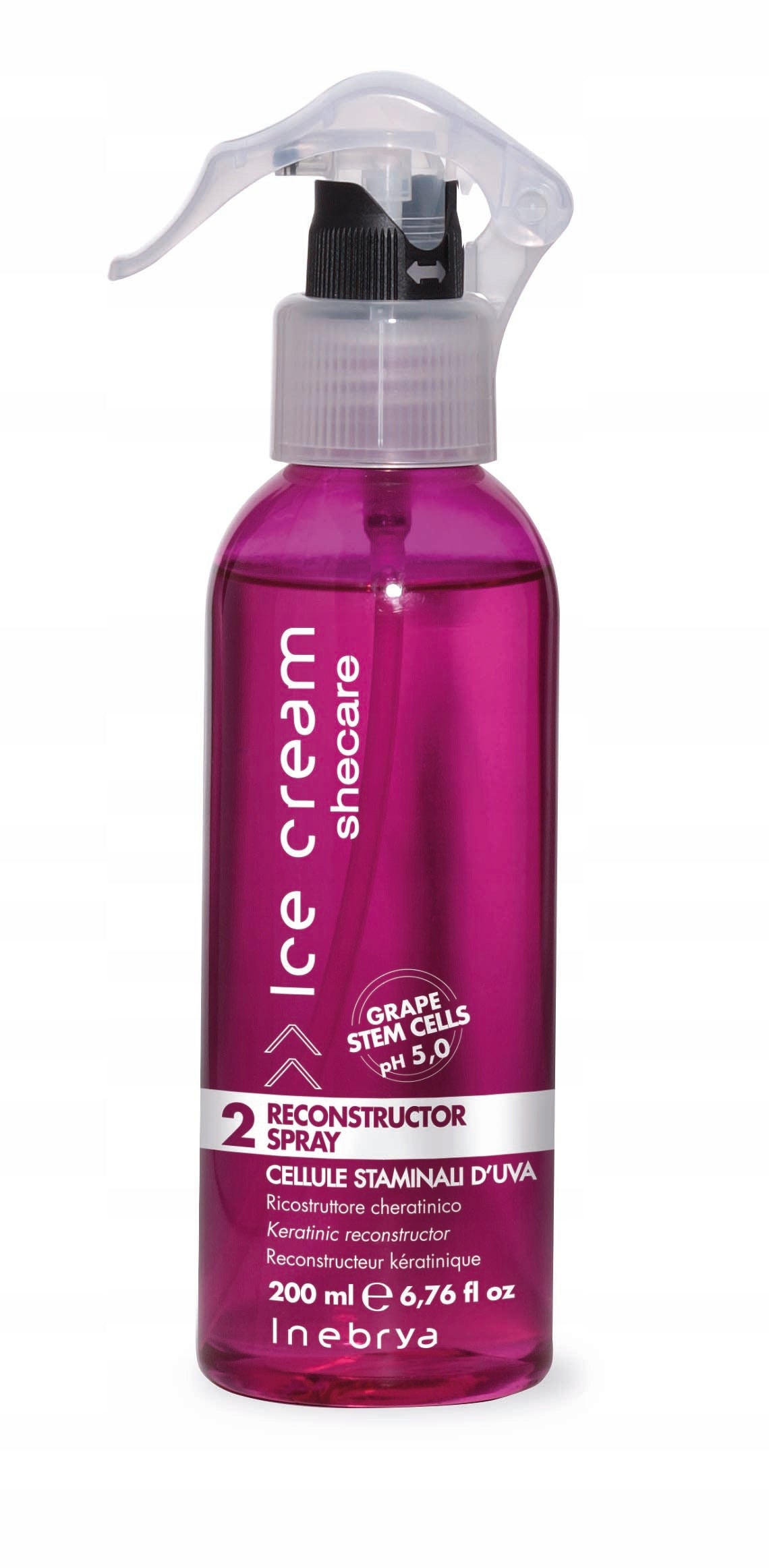 Haarspray Inebrya Ice Cream Shecare Rekonstruktion mit Keratin 200 ml 