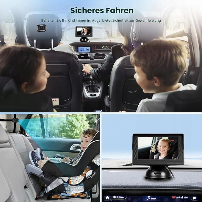 Infant Car Camera Baby Monitor Rearview Mirror 4.3 Night Manufacturer code Kamera Samochodowa Monitor Niemowląt Niania W