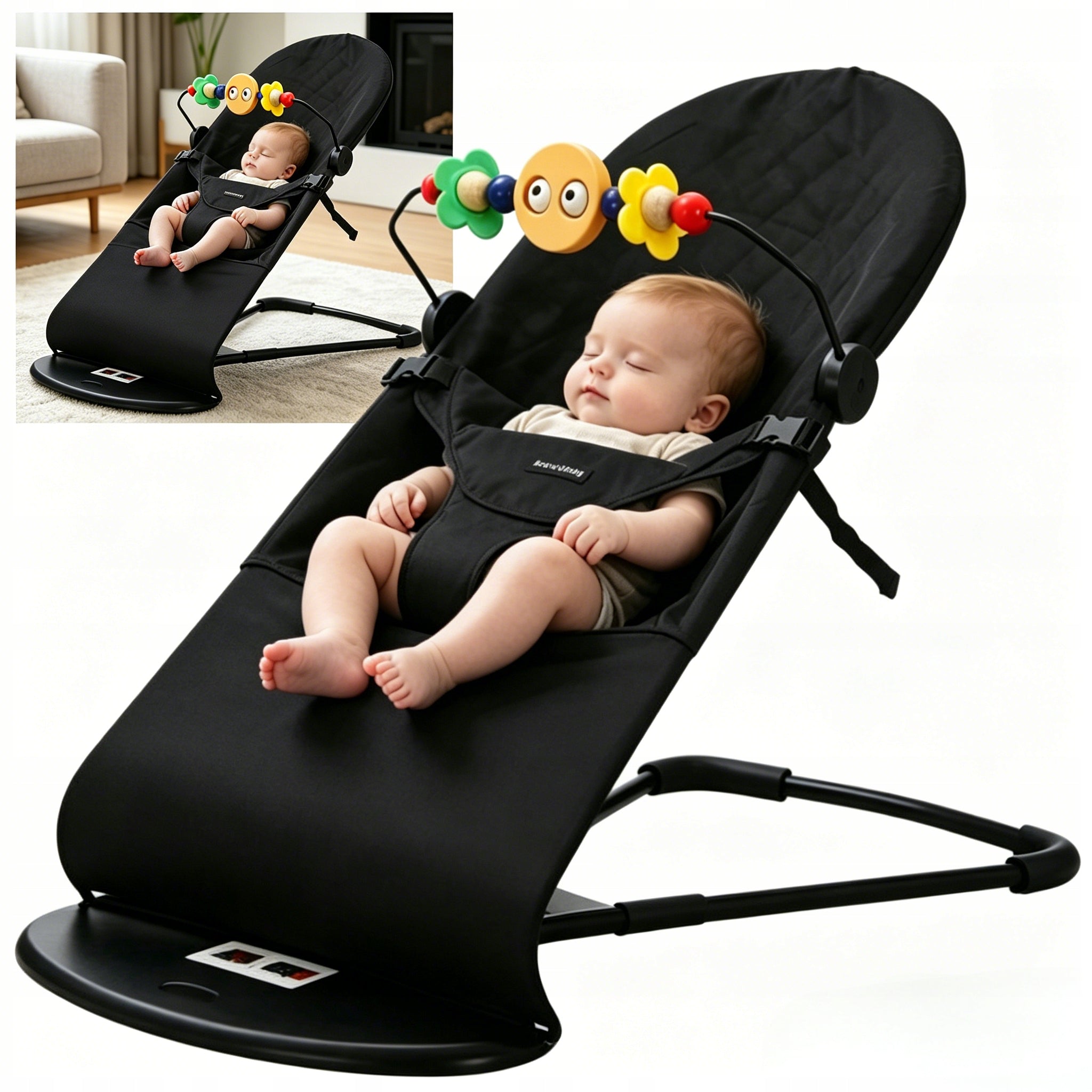Infant Rocker Cradle Rocker | Black