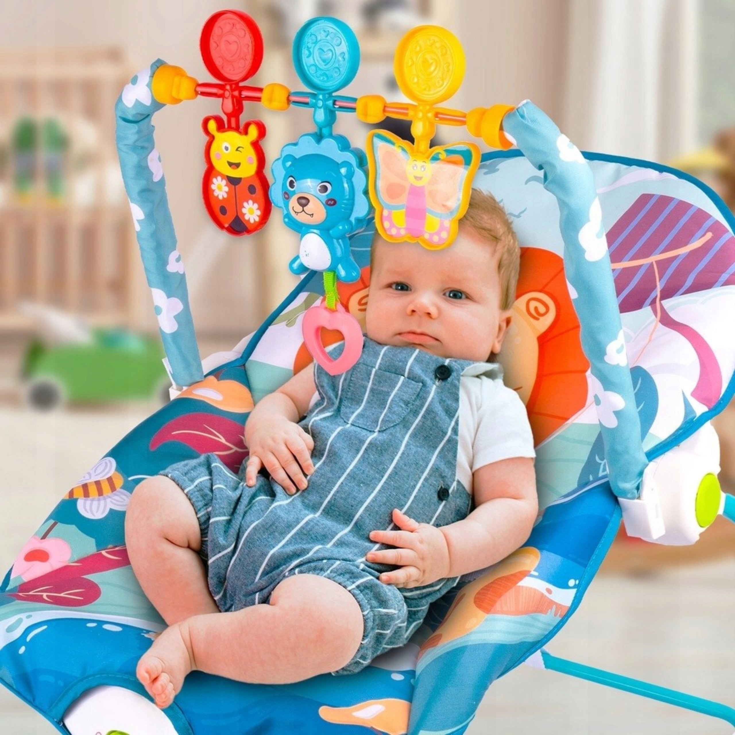 Infant Sun Lounger Rocker Seat Vibration Lion Belts Toddler Seat Manufacturer code 5906892129551