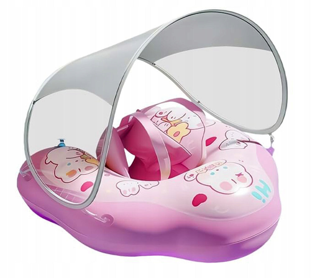 Infant Swimming Wheel with visor, pink, 13-22 kg (Size XL)