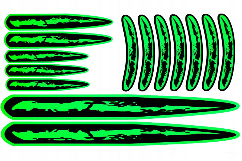 Infectus fluoro bike stickers
