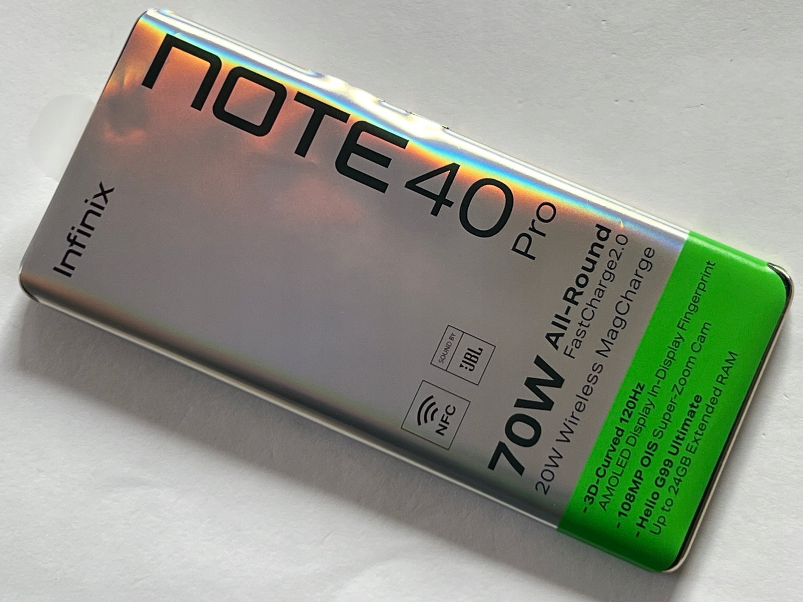 Infinix Note 40 Pro LTE 12GB /256GB 6,78" 120Hz AMOLED 108Mpix 5000mAh Manufacturer code X6850