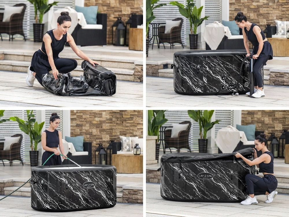 Inflatable Bathtub Swimming Pool for Ice Bath Lay-Z-Spa Bestway 6002Q Volume 420 l