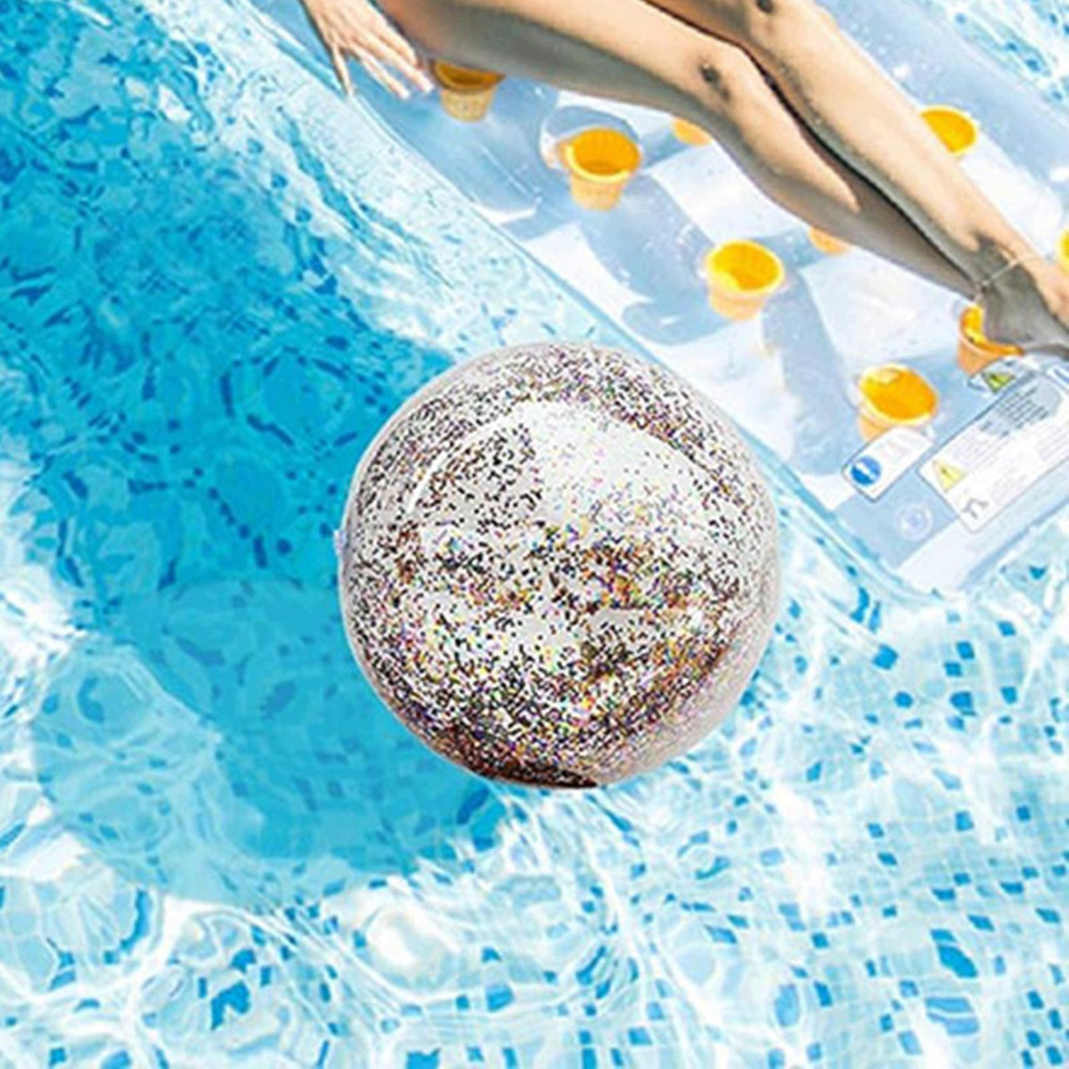 Inflatable Beach Ball Pool Party Gift Water Toy Outdoor Activity 40cm blue Packaging status original