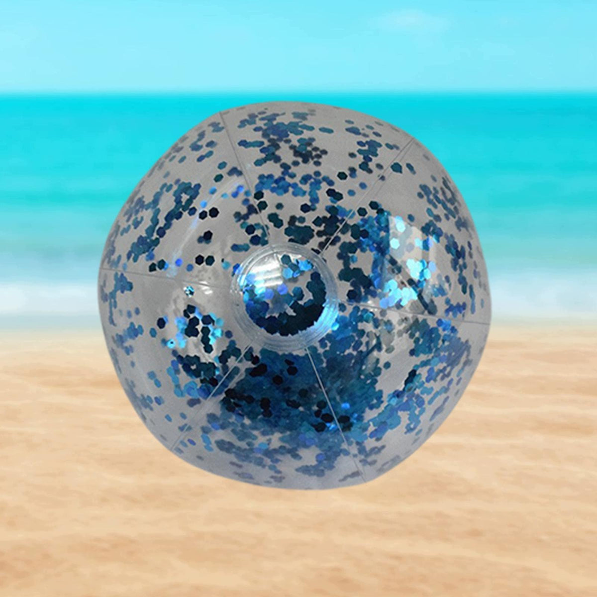 Inflatable Beach Ball Pool Party Gift Water Toy Outdoor Activity 40cm blue