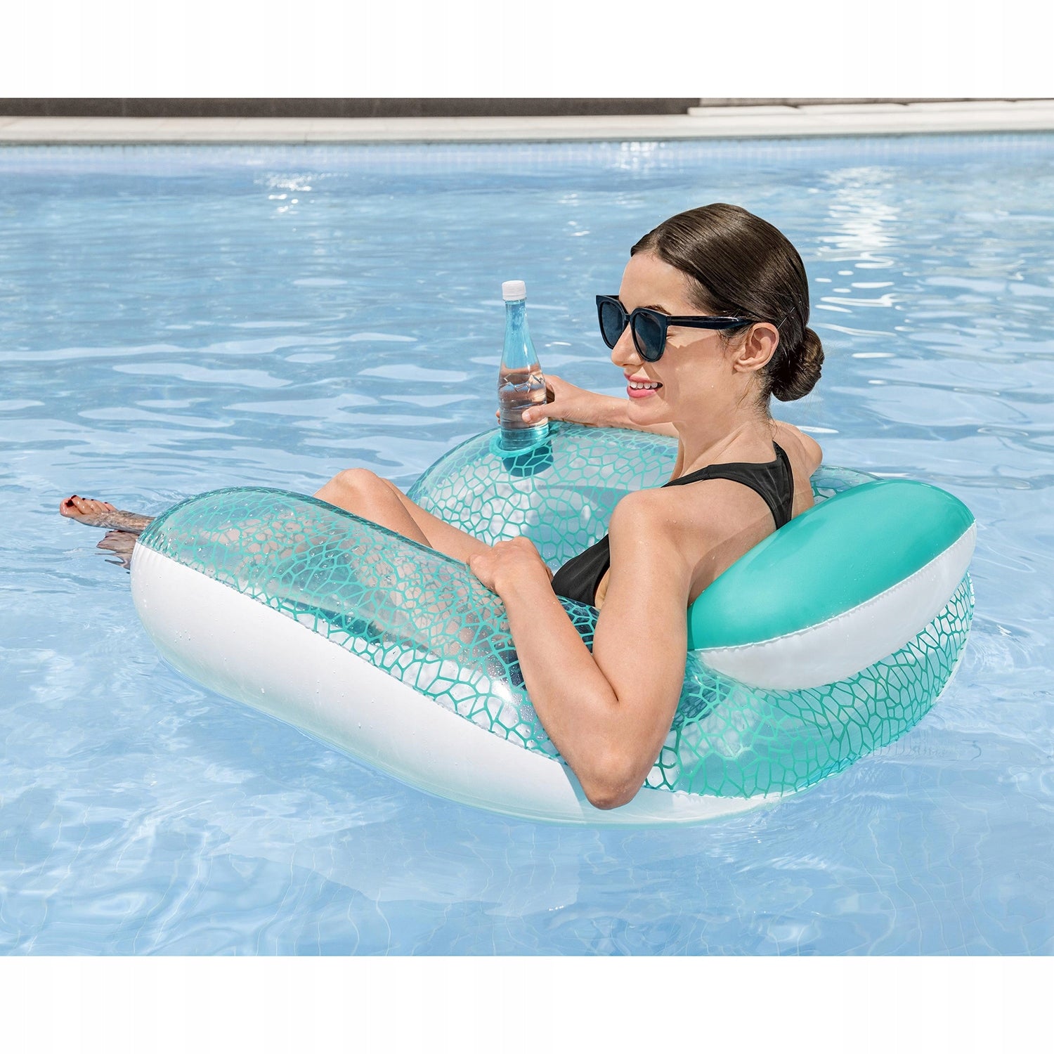 Inflatable Beach Mattress Chair with Backrest + Pool Holder Beach BESTWAY Product weight with unit packaging 0.841 kg