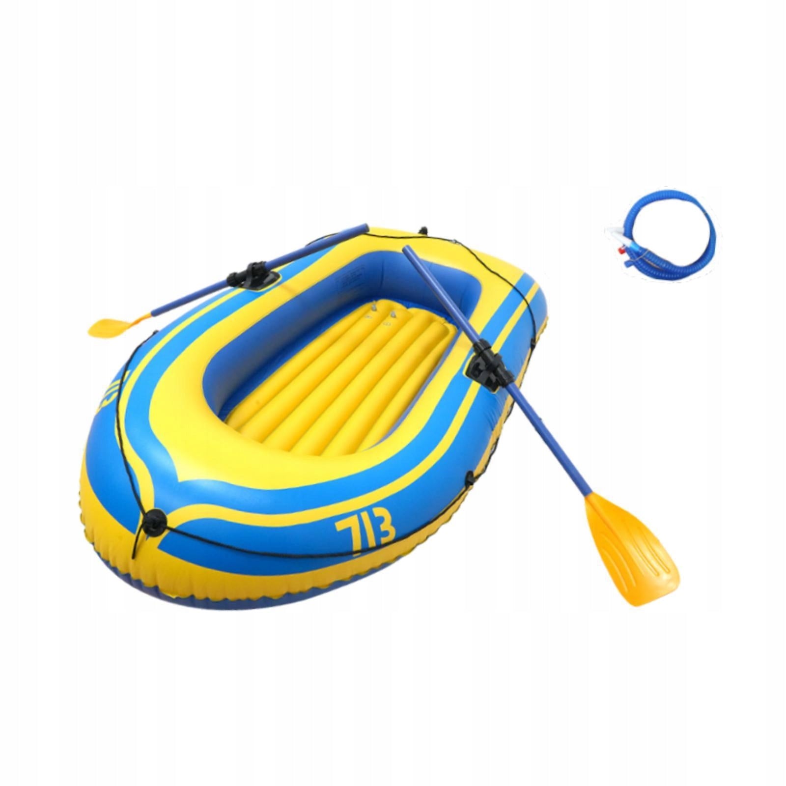 Inflatable Boat Super Strong PVC for Ponds Lakes Rivers Summer yellow Packaging status original