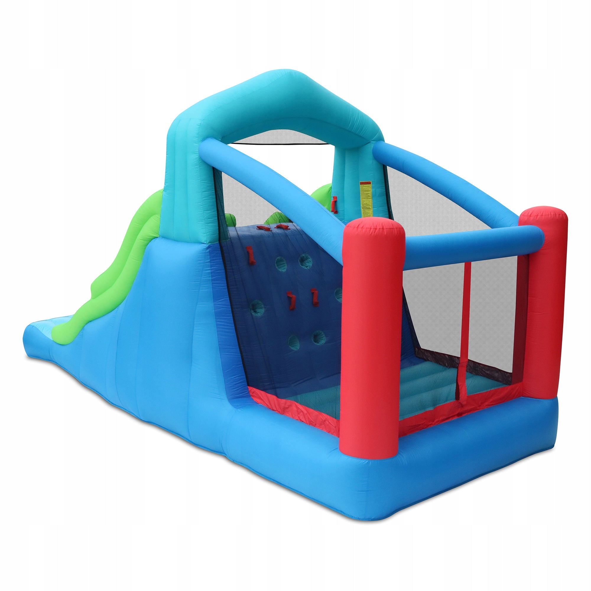 Inflatable Castle TRIPLE SLIDE Trampoline 3 Slides Climbing Safe Included climbing wall slide