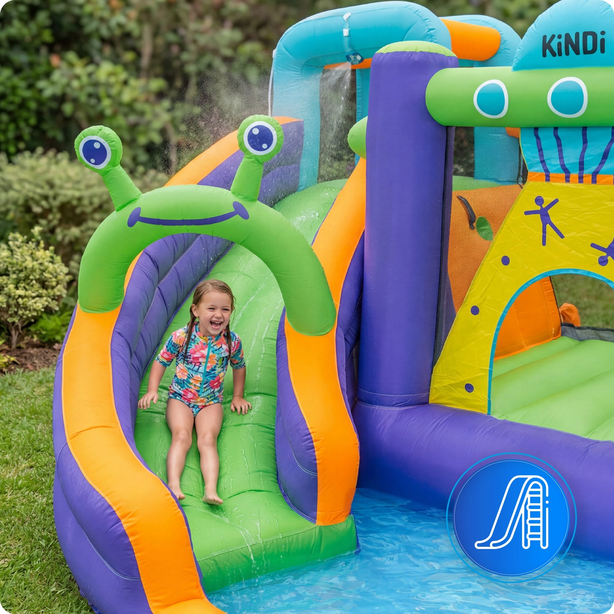 Inflatable Castle Water Park Inflatable For Kids Water Slide Cannon Dominant material synthetic material