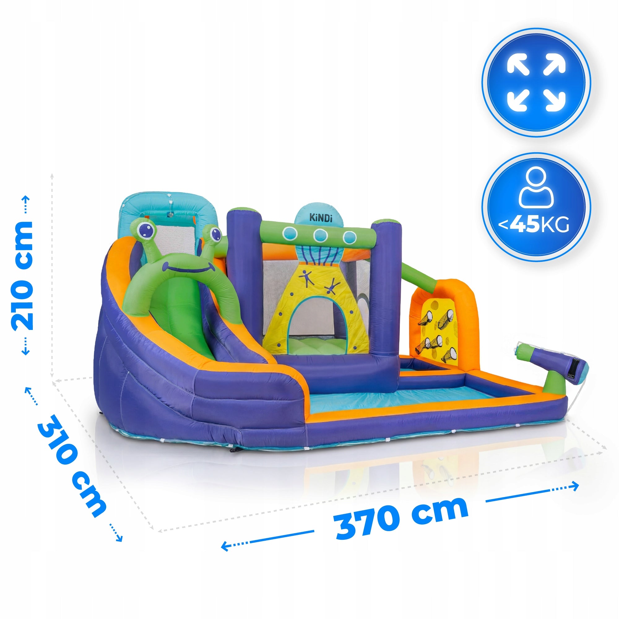 Inflatable Castle Water Park Inflatable For Kids Water Slide Cannon Packaging status original