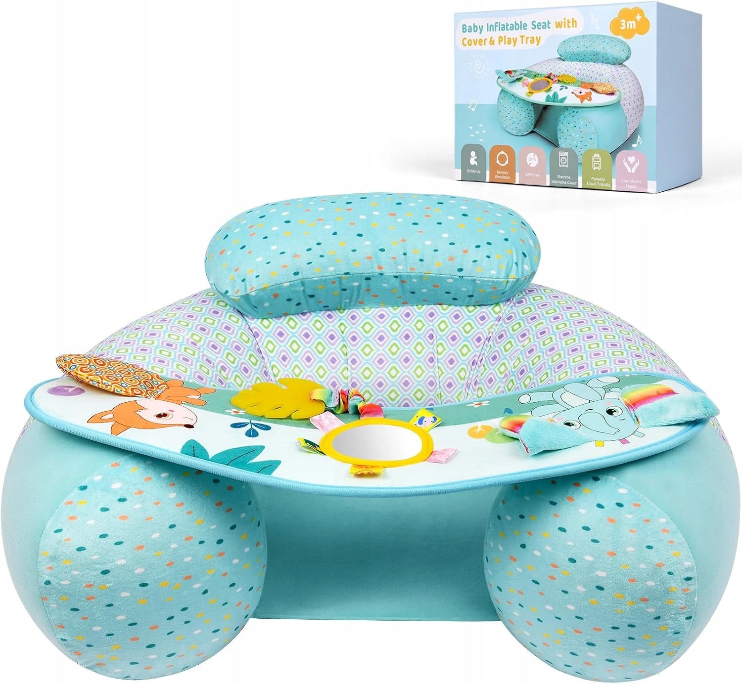 Inflatable Child Seat Sensory Tray Toy Seat