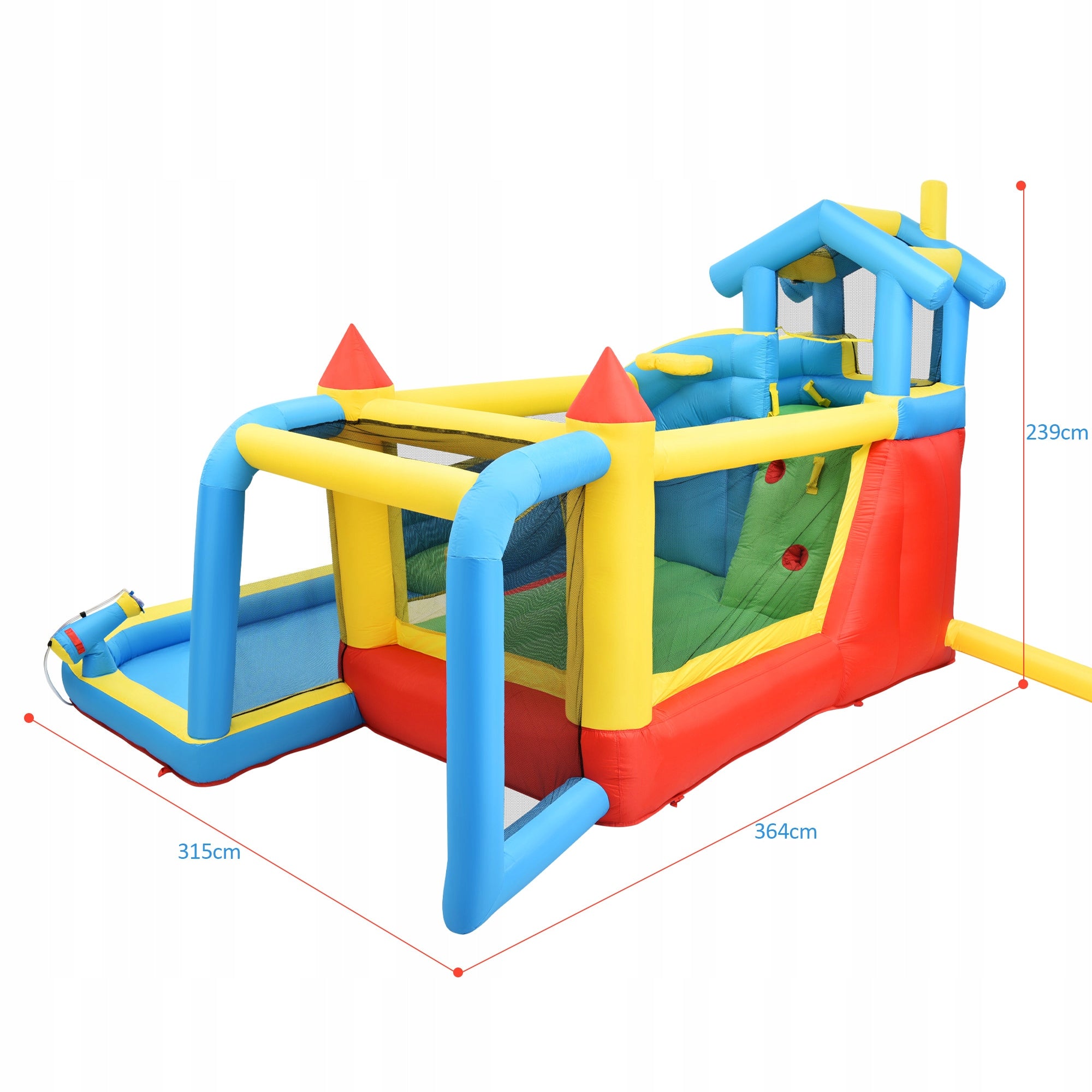 Inflatable Children's Square Toys Water Slide Castle Blower Basket Included house slide