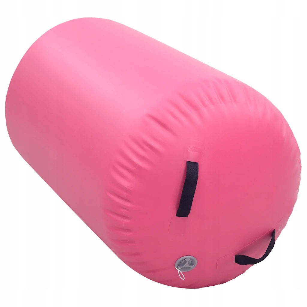Inflatable Exercise Roller with Foot Pump, Pink, PVC, 100x60 c Manufacturer code G08255468