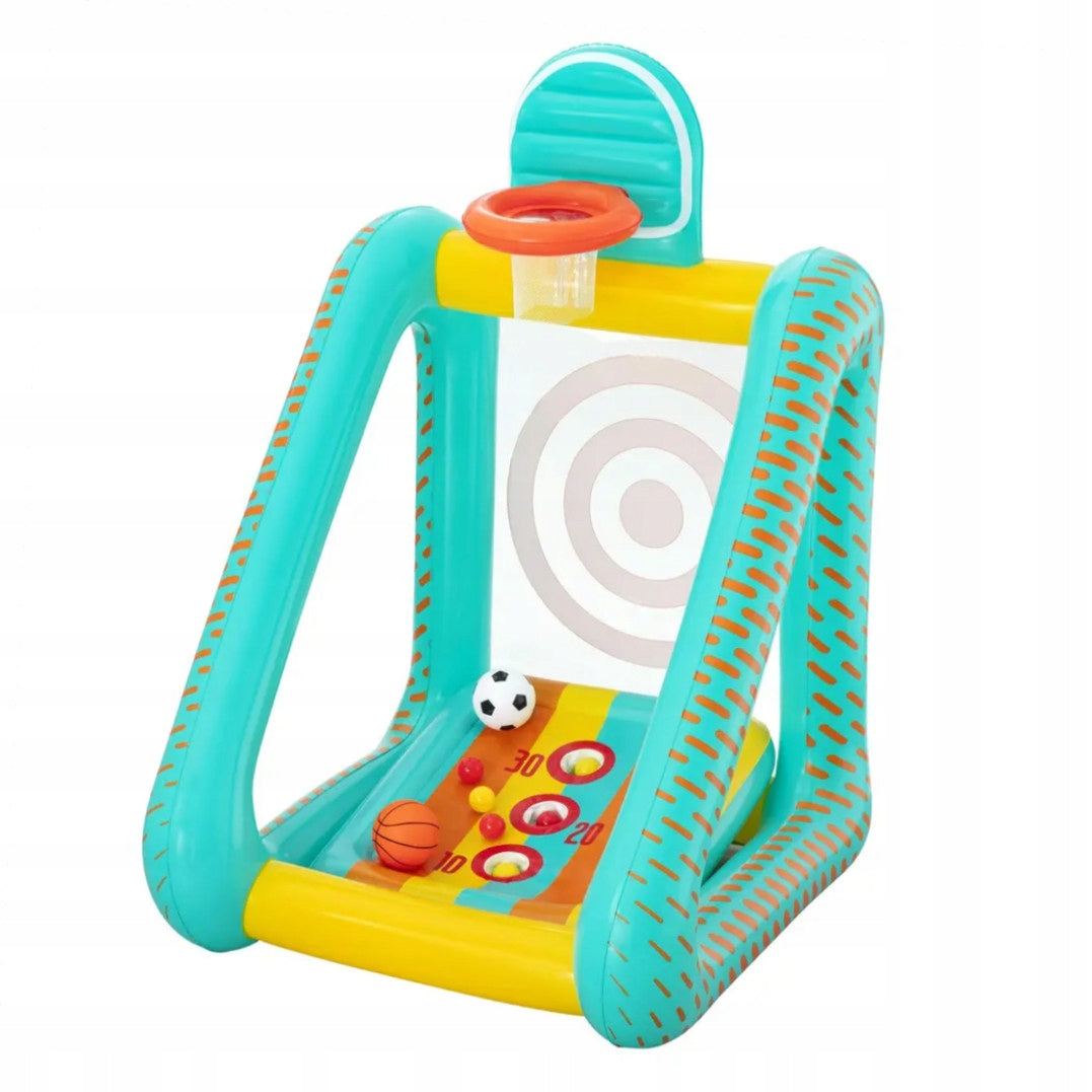 Inflatable Garden Game 3in1 Basketball Throw to Target Bestway 52813 Bestway Brand Bestway