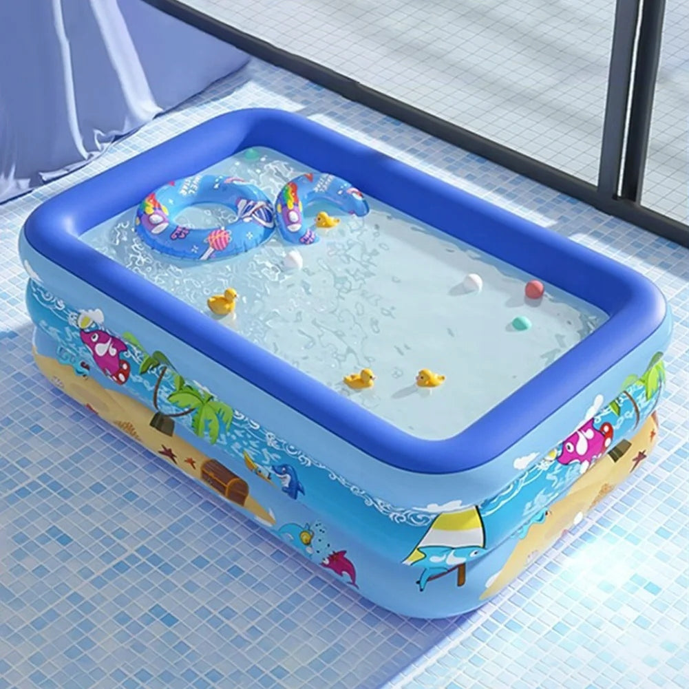 Inflatable Garden Pool for Children 150x105x50 Length 150 cm