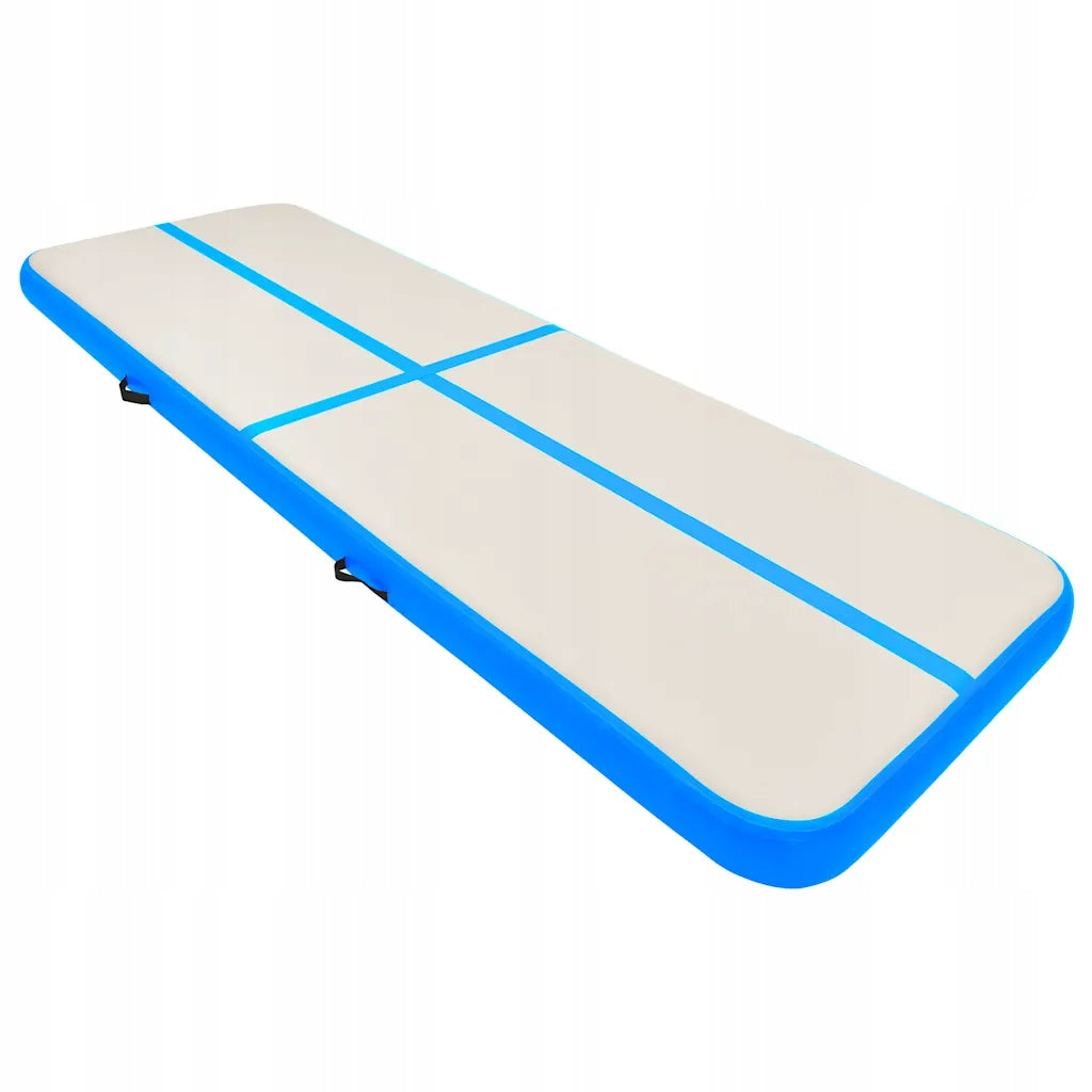 Inflatable Gymnastic Mattress PVC Blue-Grey 500x100x15 cm Packaging status original