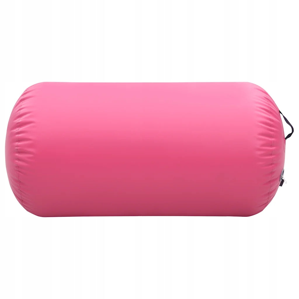 Inflatable Gymnastic Roller with Pump, 120x90 cm, PVC, Pink Manufacturer code 92718