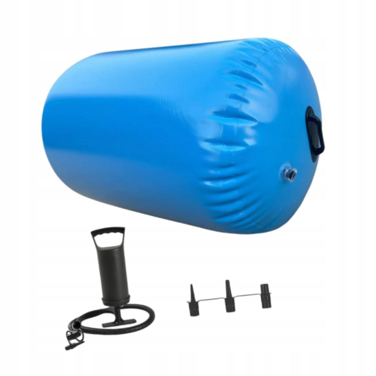 Inflatable Gymnastics Mat Gymnastics Air Barrel for Outdoor Exercise Blue