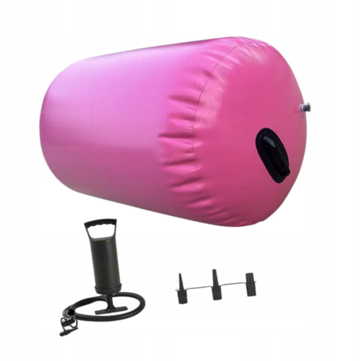 Inflatable Gymnastics Mat Gymnastics Air Barrel for Outdoor Exercise Pink
