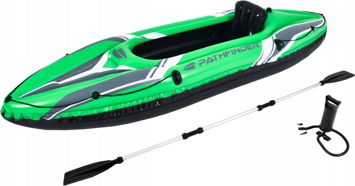 Inflatable Kayak PATHFINDER 274cm pontoon 1-person Pump Paddle JILONG