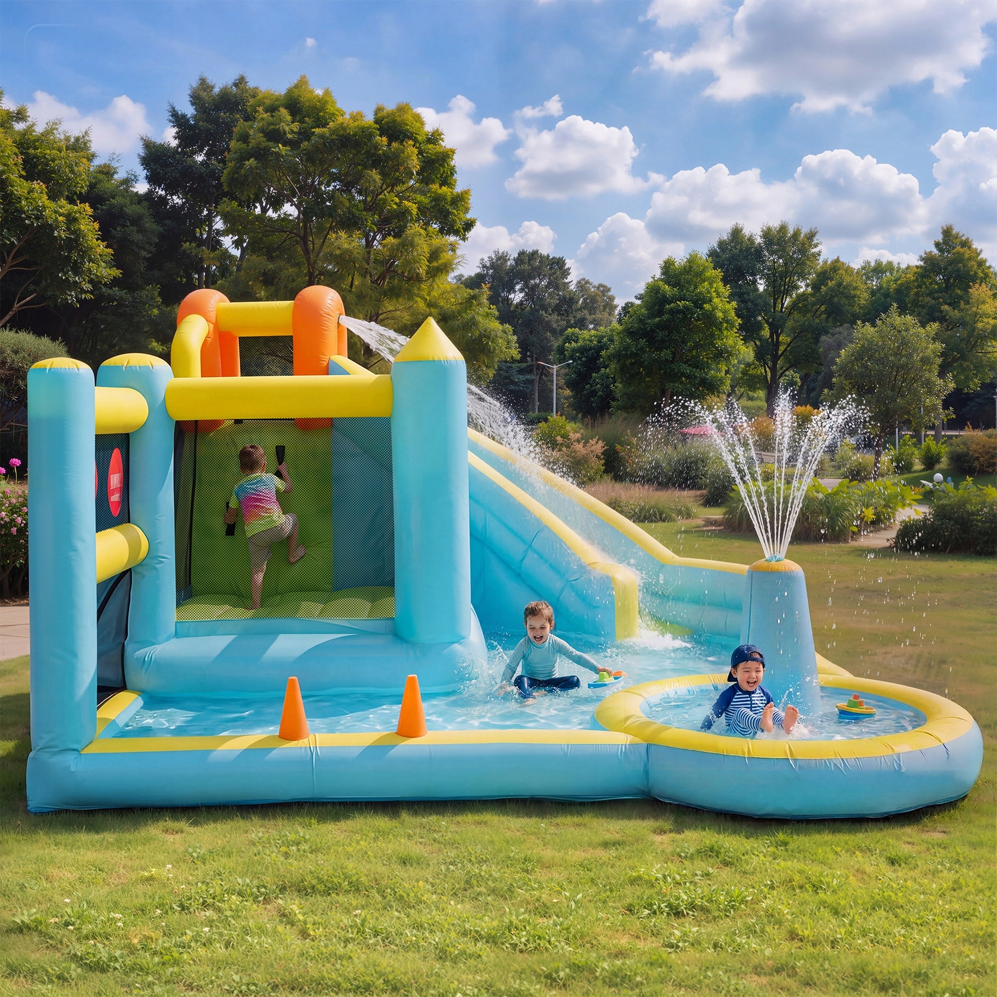 Inflatable Kids' Castles, Water Parks, Water Slides, Pools Kind Inflatable