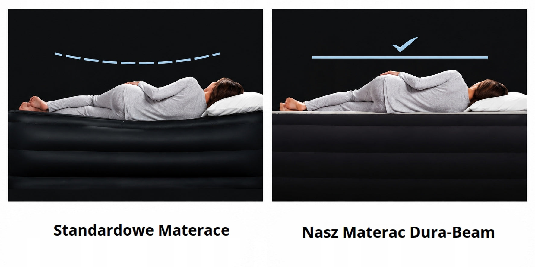Inflatable Mattress 191x99 Velour, USB Pump + Repair Patch Included Packaging status original
