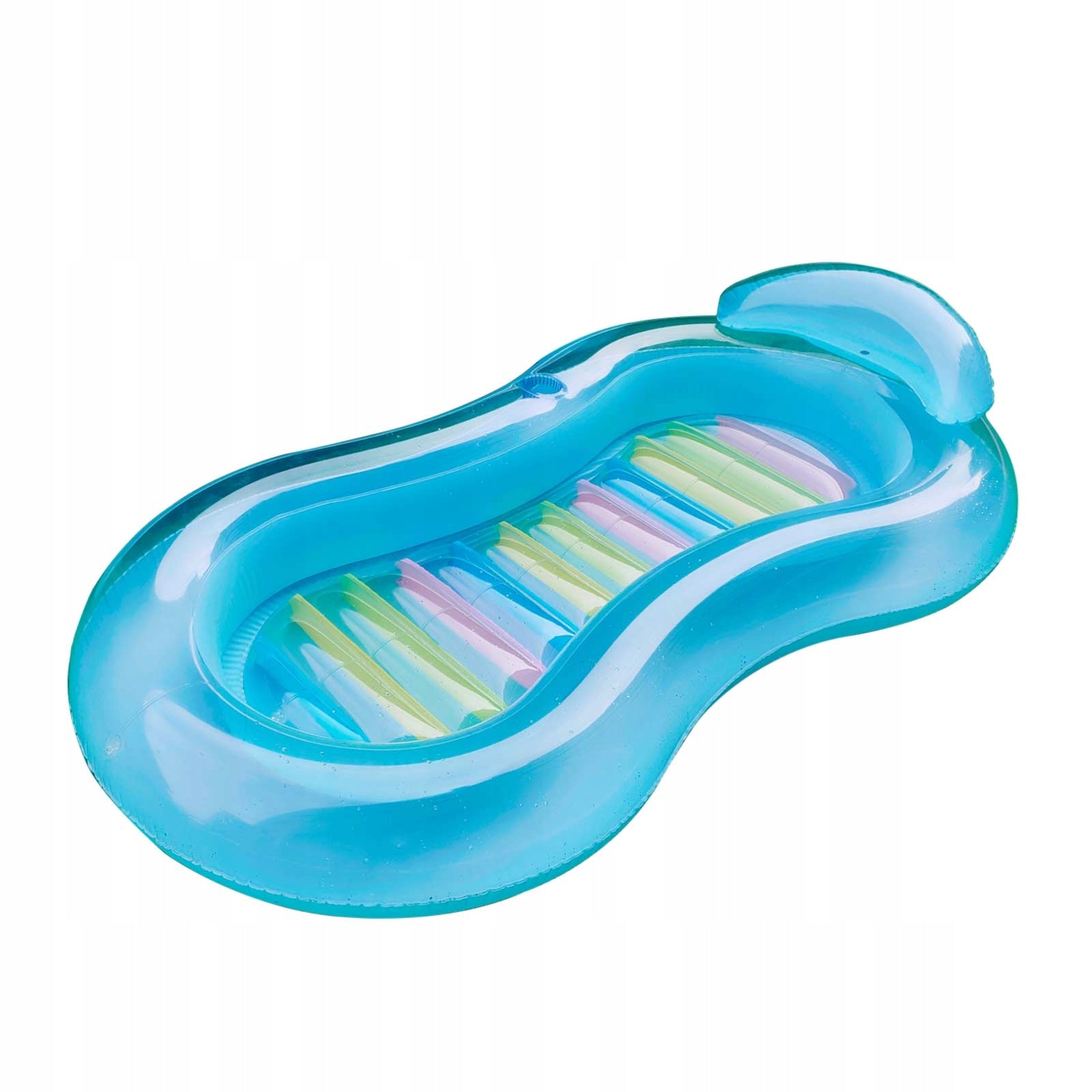Inflatable Mattress Blue Pool Float Lounge with Headrest for Pool Beach EAN (GTIN) 753817044469